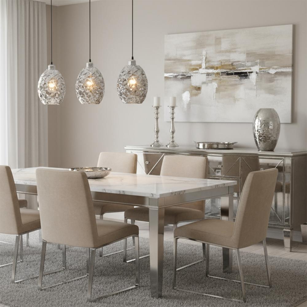 Glaspendellampa APP564-1CP KROM
