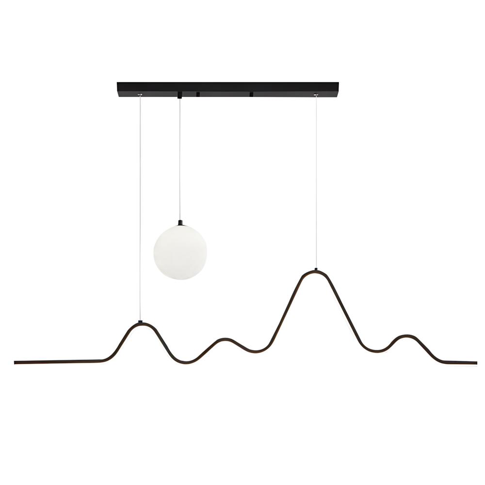Hängande LED-lampa LHJ033-CP 120 cm SVART