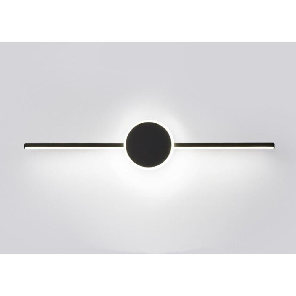 BADRUMSVÄGGLAMPA LED ROUND BLACK 80CM APP850-1W