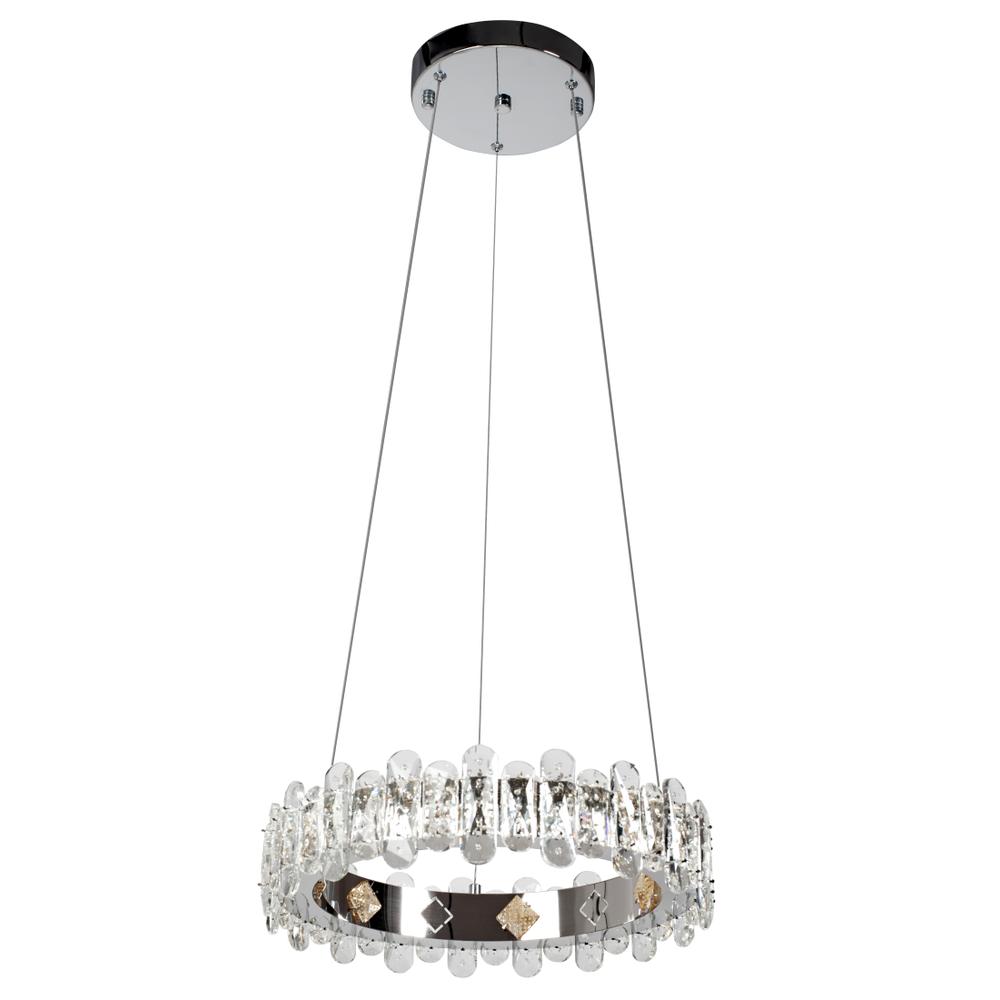 Kristall LED-taklampa APP1041-CP + fjärrkontroll
