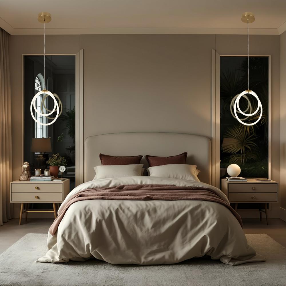 HÄNGLAMPA LED G021-CP Guld