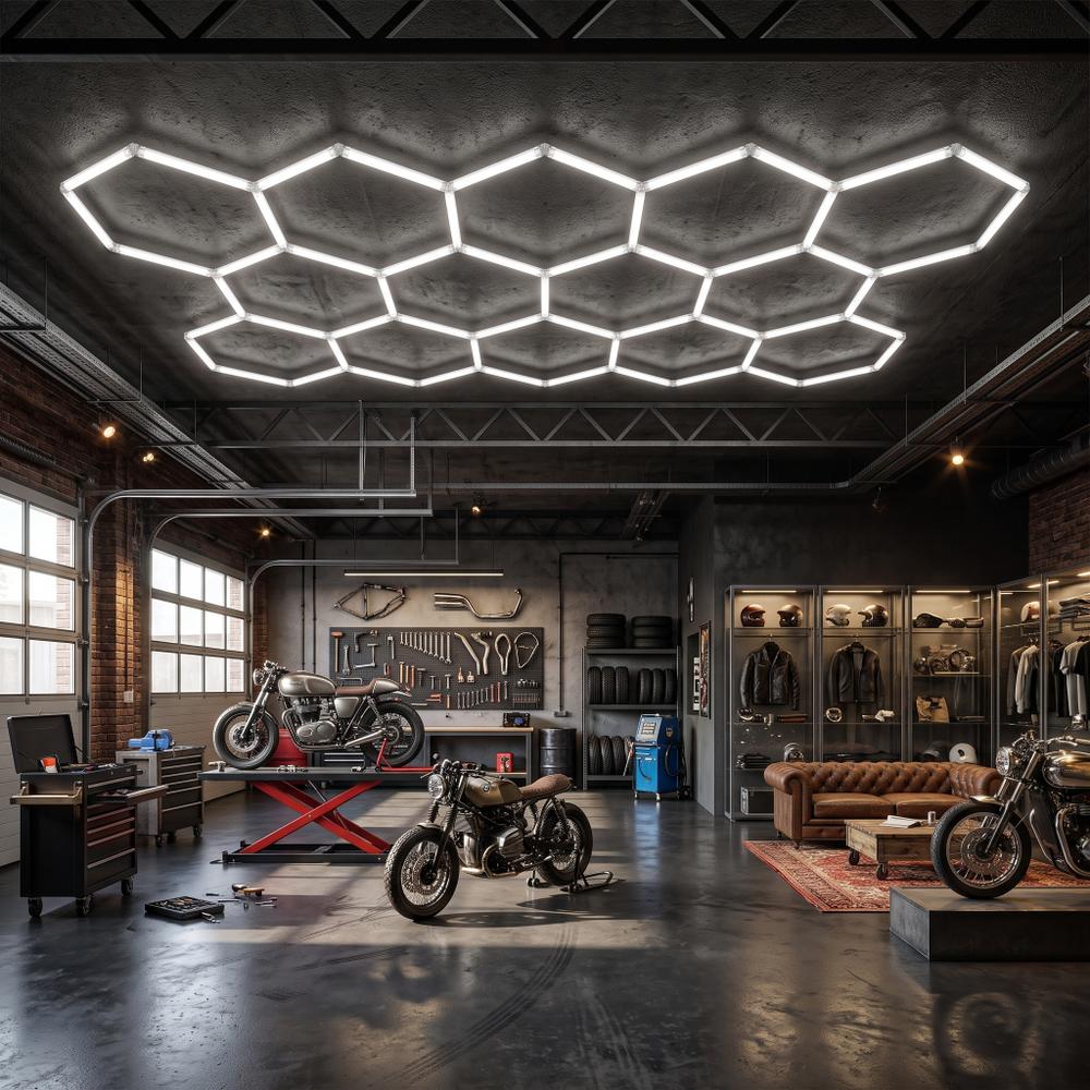 Lampa LED HEXAGON JNH052-H Biała