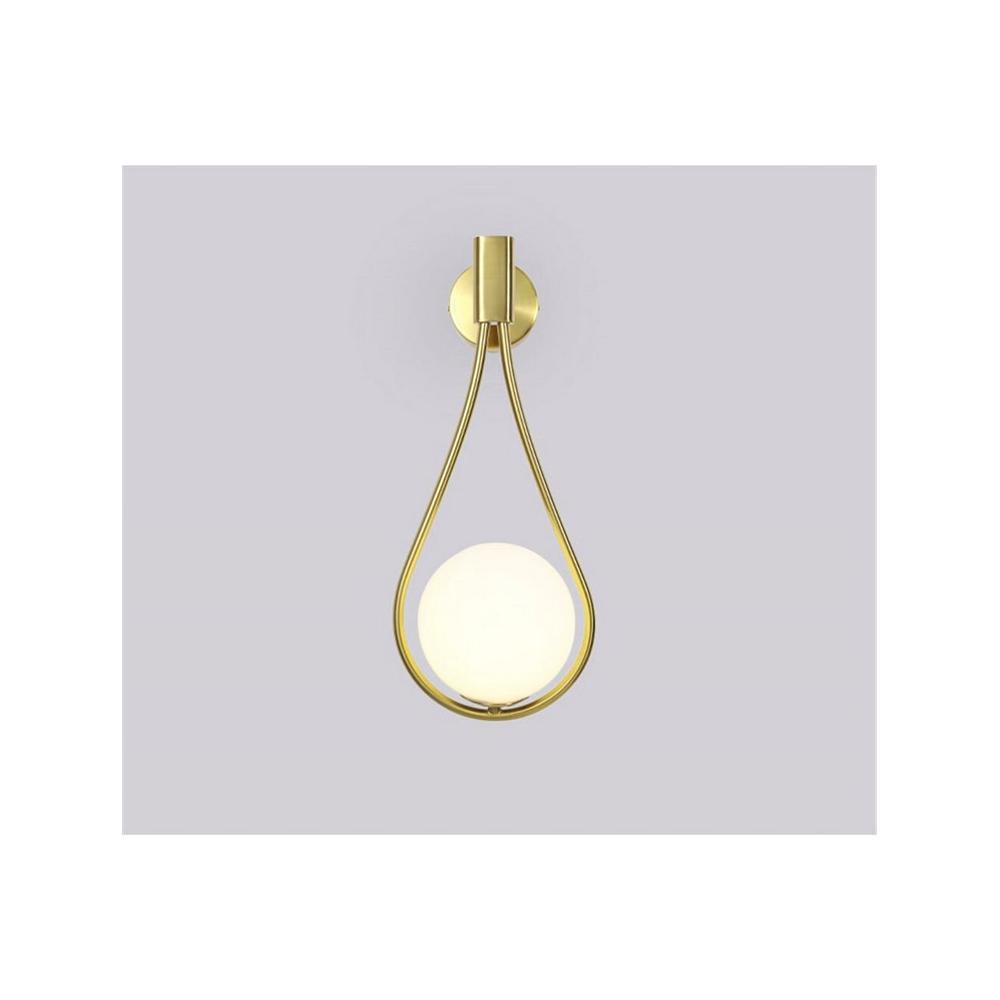 Vägglampa Väggarmatur Glasglob APP603-1W Guld