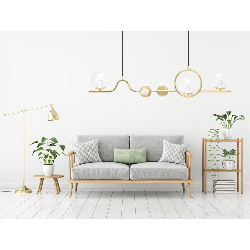 Hänglampa APP1023-5CP Guld