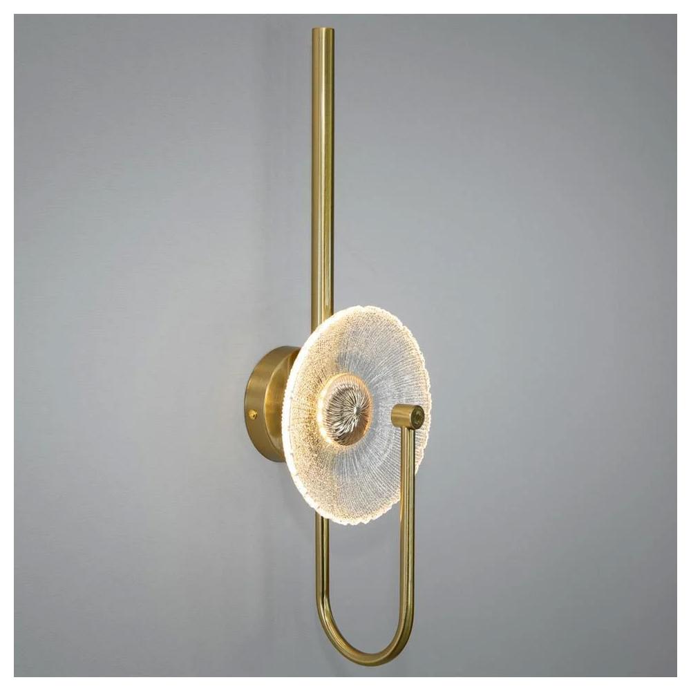 VÄGGARML LED LHJ072-W BORSTAT GULD