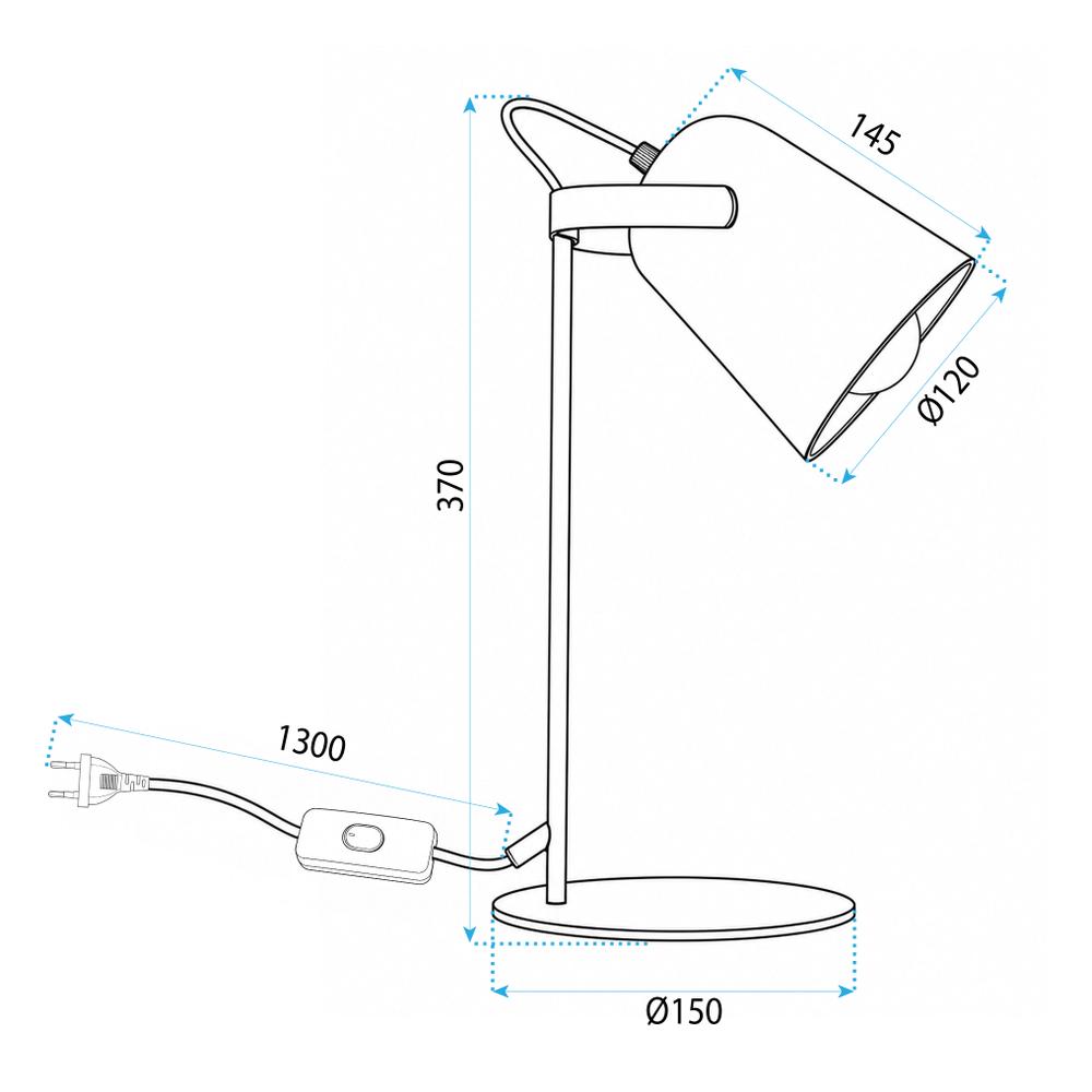 Lampka biurkowa JNH047-1T Czarna
