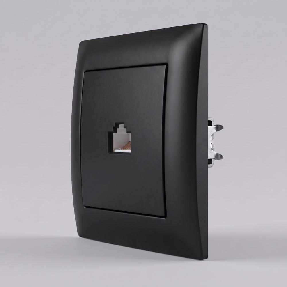 Розетка RJ45 OSTE JNH010-S BLACK