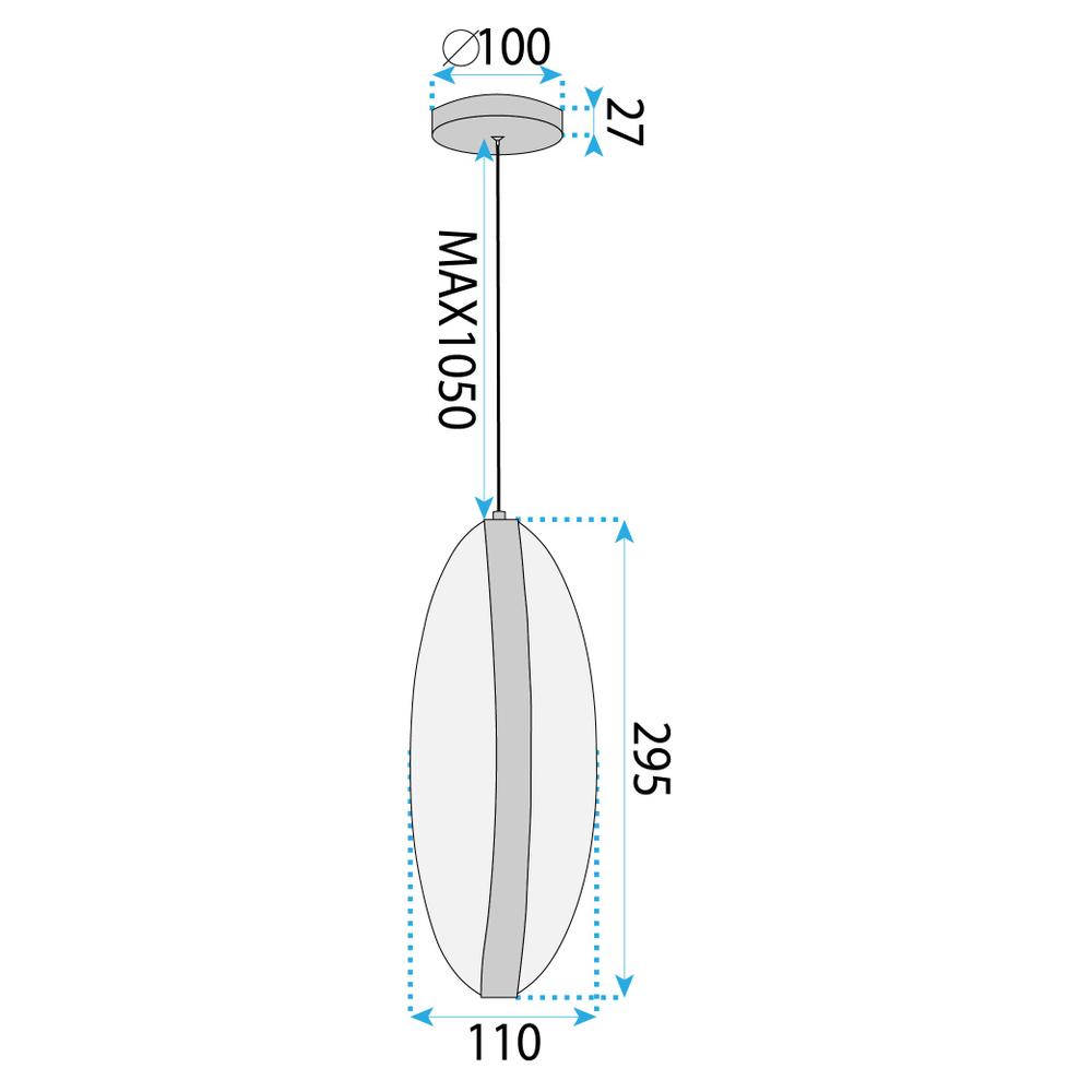 HÄNGANDE LED TAKLAMPA G131-CP GULD