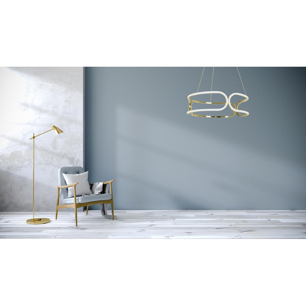 TAKLAMPA MED FJÄRRKONTROLL PLAFOND LED APP791-CP TRIO Guld