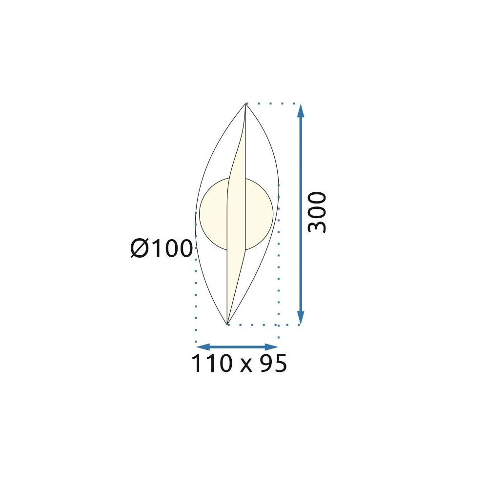 LED vägglampa G031-W Guld