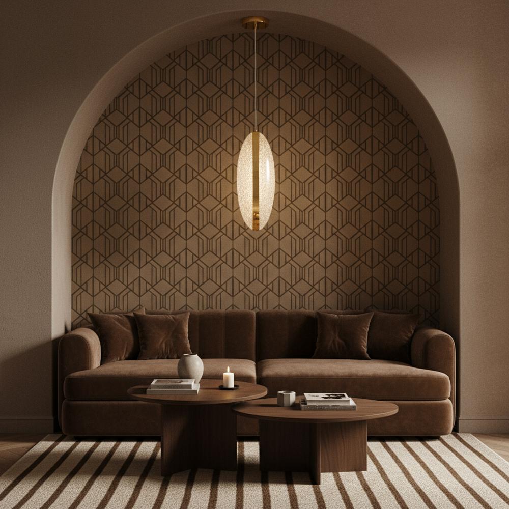 HÄNGANDE LED TAKLAMPA G131-CP GULD