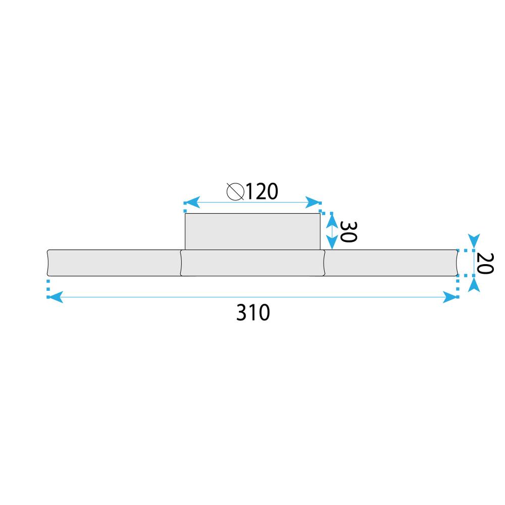 Taklampa LHJ075-C LED-plafond SVART