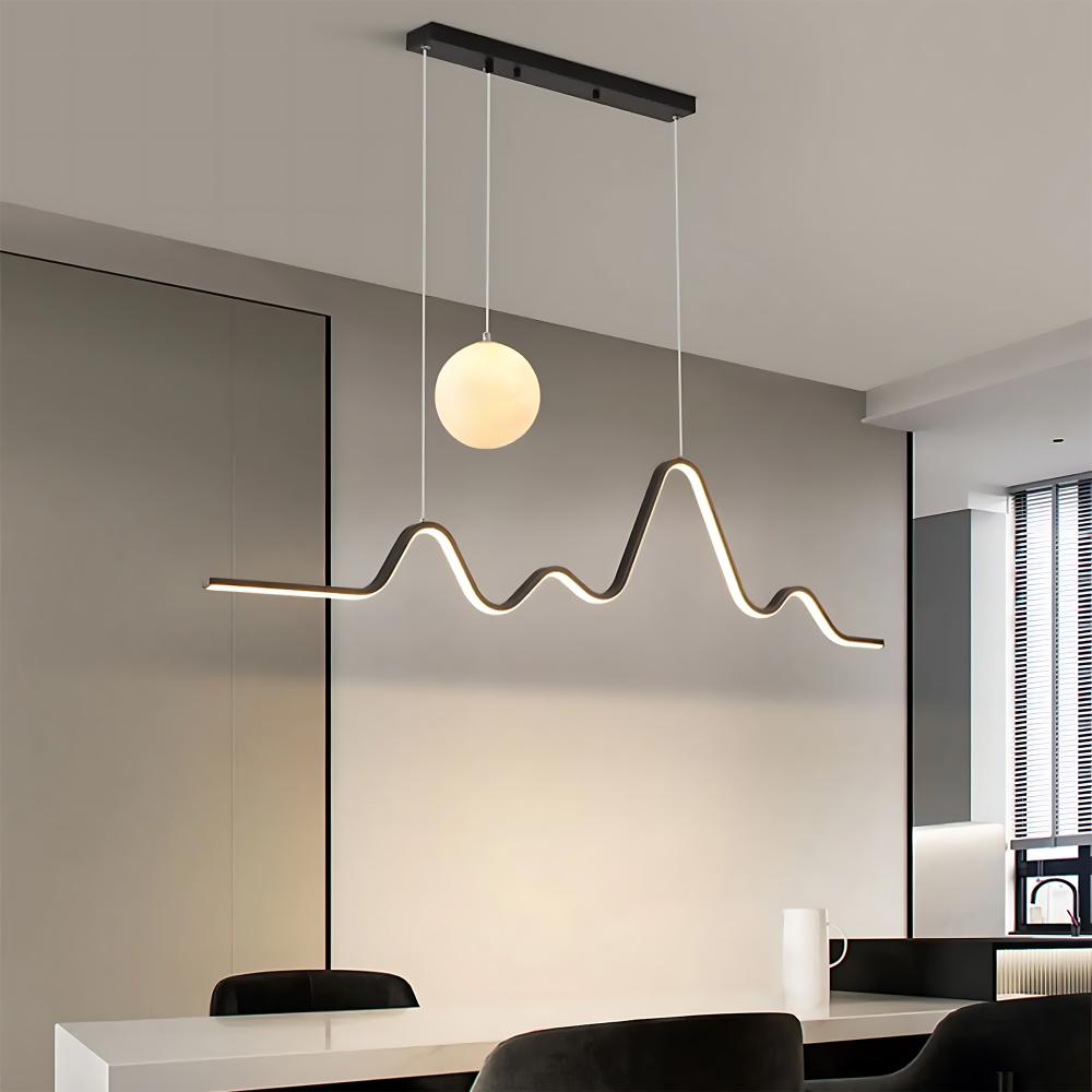 Hängande LED-lampa LHJ033-CP 120 cm SVART