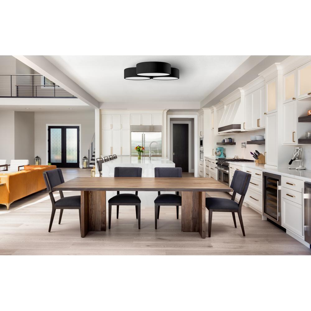 Taklampa Plafond APP878-C Triple 3x40cm Svart