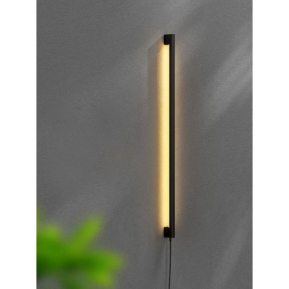 VÄGGLAMPA LED LHJ063-W 80 cm SVART