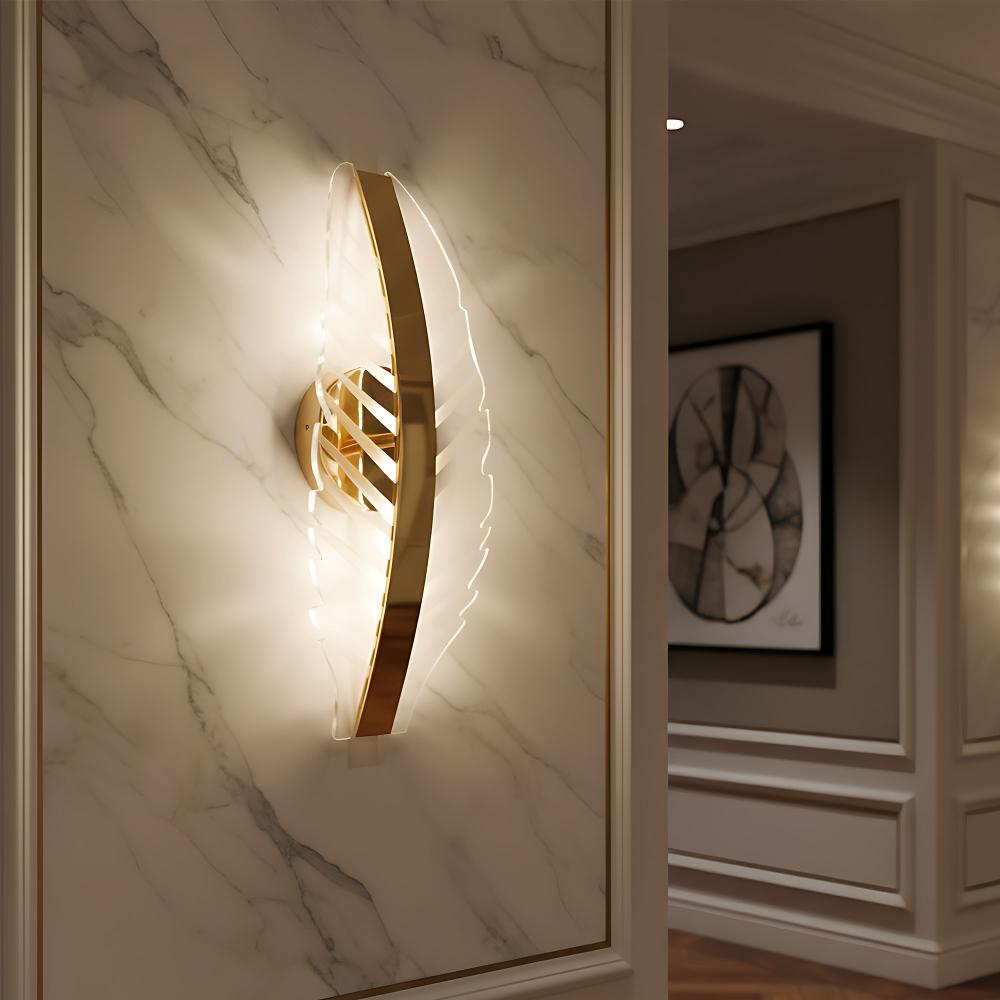 LED Vägglampa G140-W Guld