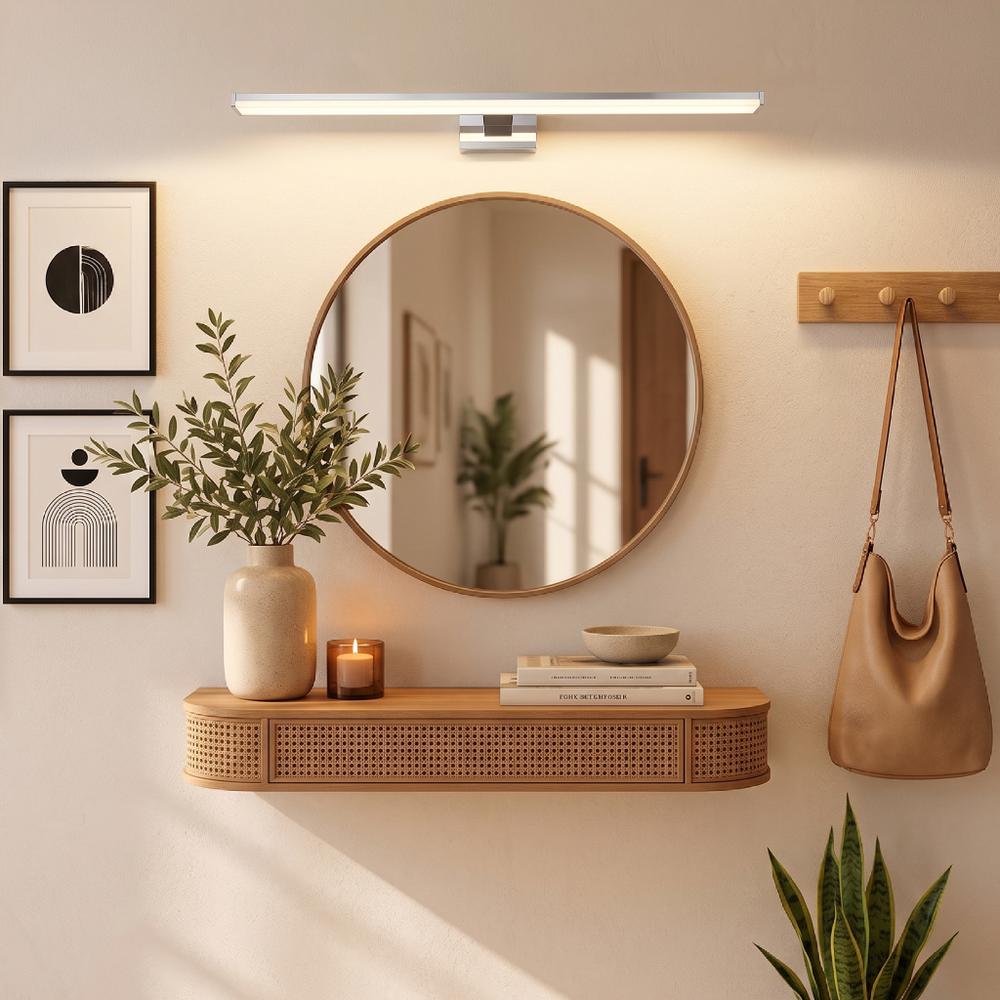 LED sieninis šviestuvas 8W 40CM APP368-1W CHROM