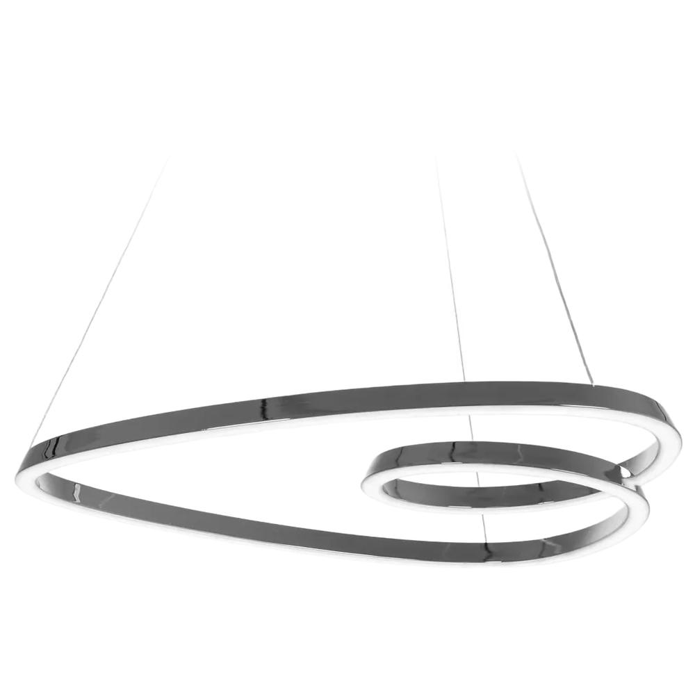 Taklampa Loop LED + Fjärrkontroll APP798-cp Krom