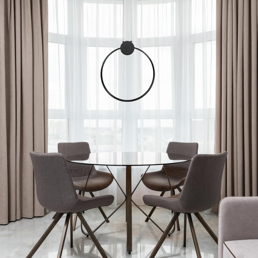 HÄNGLANDE LED TAKLAMPA APP1392-CP SVART 30 cm