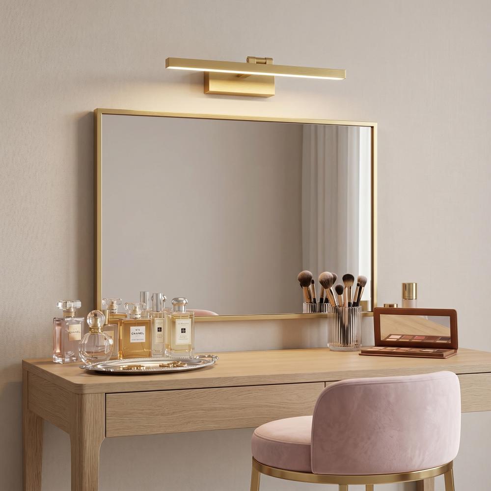 Kúpeľňové nástenné LED svietidlo APP1863-1W 40cm BRUSH GOLD