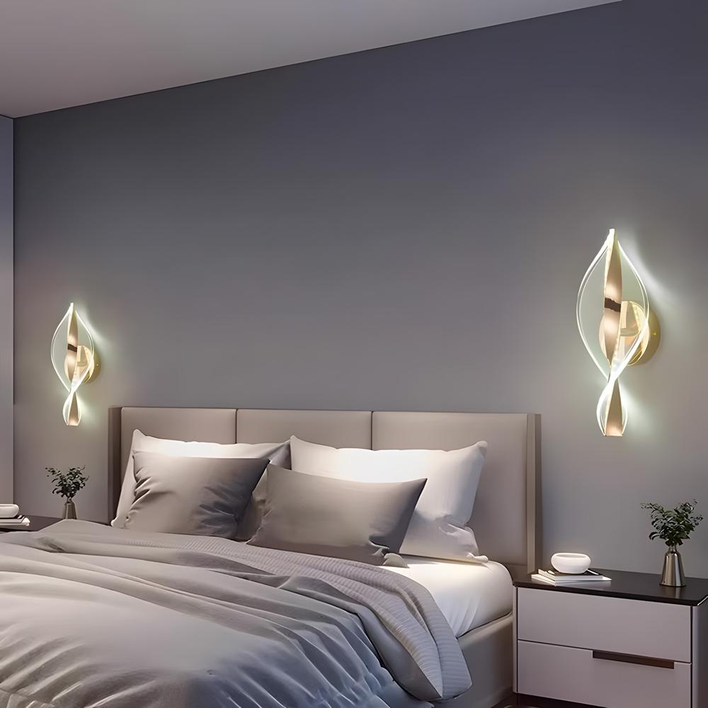 LED vägglampa G031-W Guld