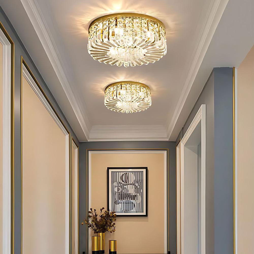 LAMPA KRISTALL PLAFOND APP1728-6C 50 cm GULD