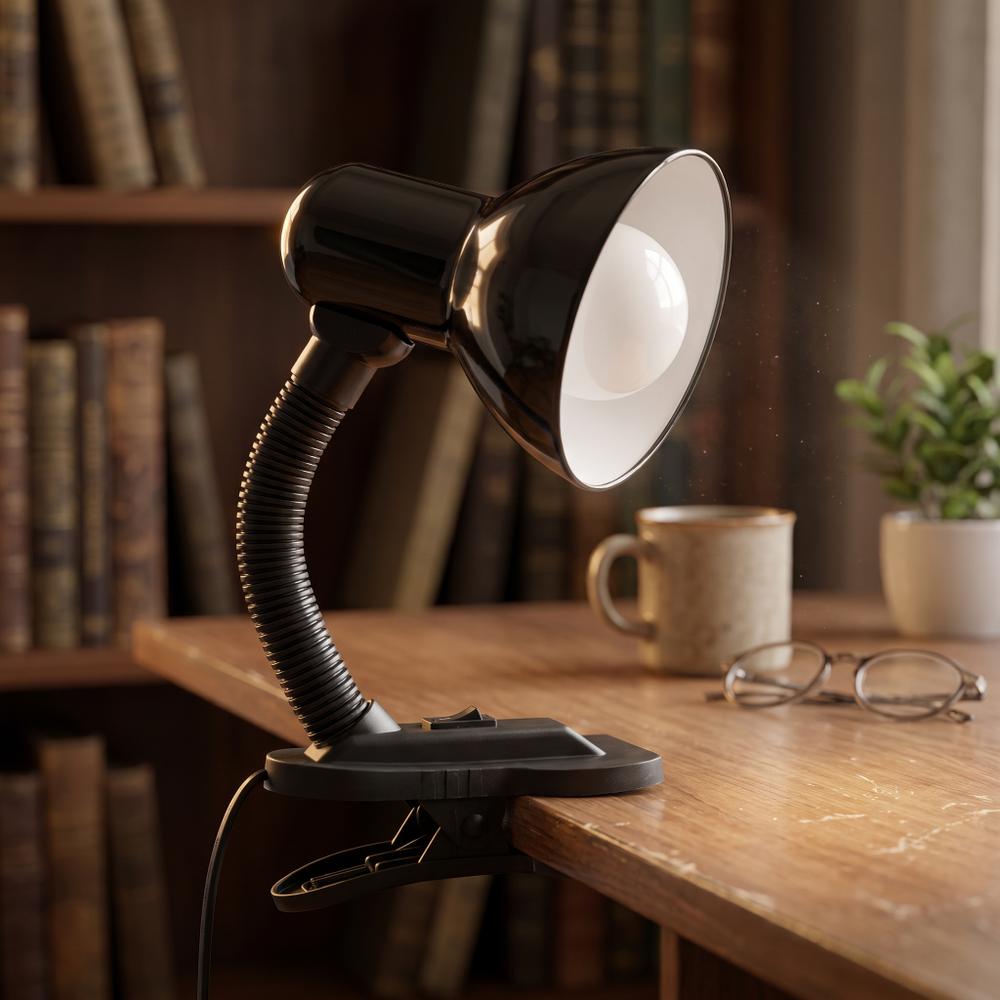 Lampka nocna biurkowa na klips JNH045-1T Czarna