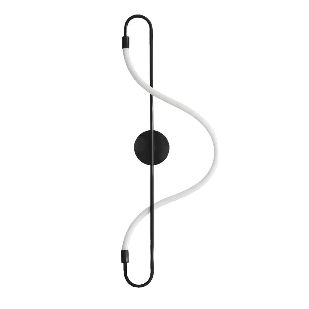 Vägglampa LED-väggspot APP857-W Long Svart