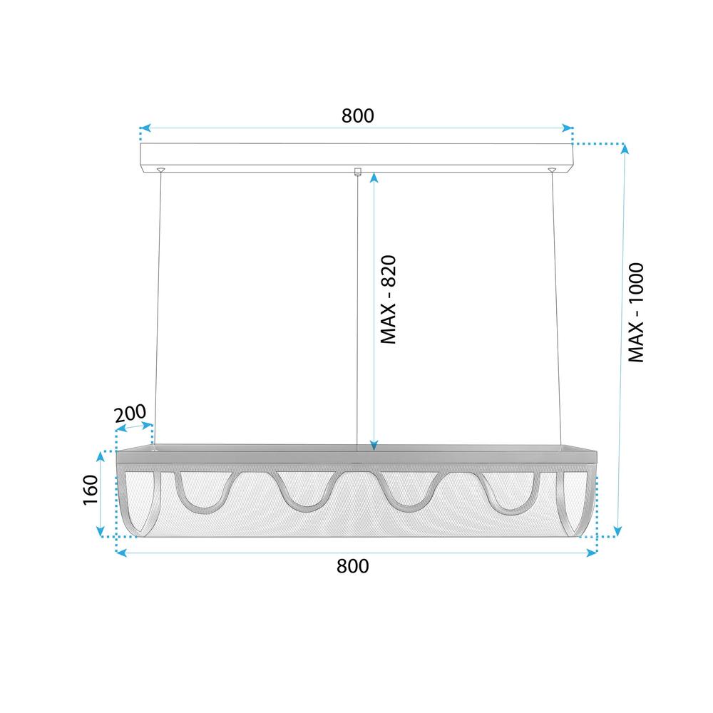 Taklampa hängande LED APP1409-CP