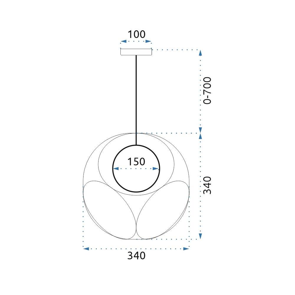 Hänglampa APP1019-1CP