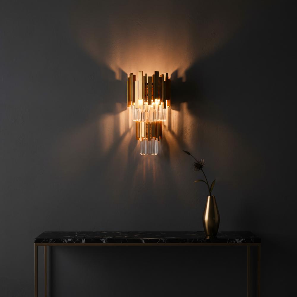 Vägglampa 312356 Guld