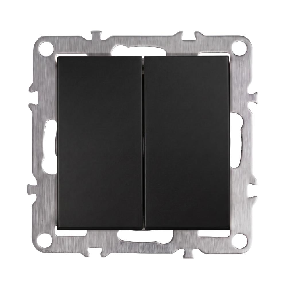 Interruptor Doble OSTE JNH007-W BLACK