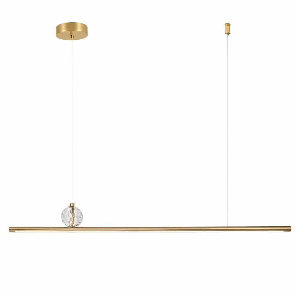 LED-pendellampa APP1778-CP Borstad Guld