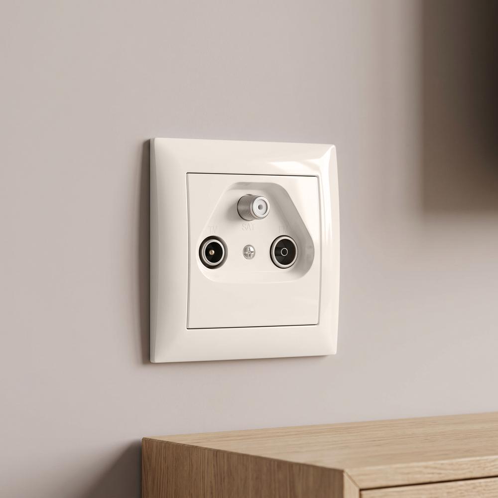 RTV-SAT Antenos Lizdas su Rėmeliu OSTE JNH011-A BEIGE