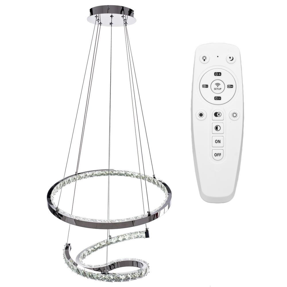 HÄNGANDE KRISTALLAMPA RING LED APP773-2CP
