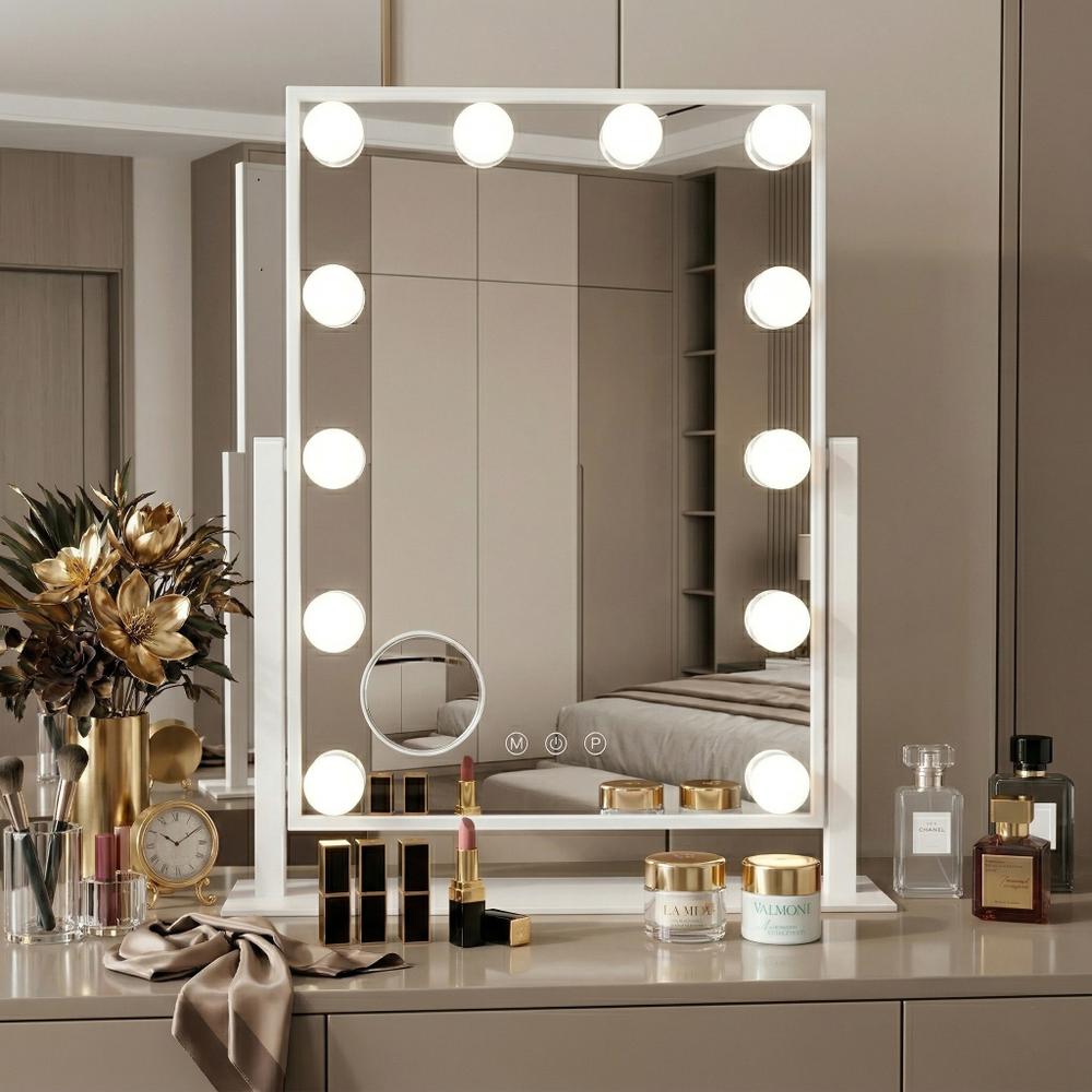 LED-spegel Style White 30x40