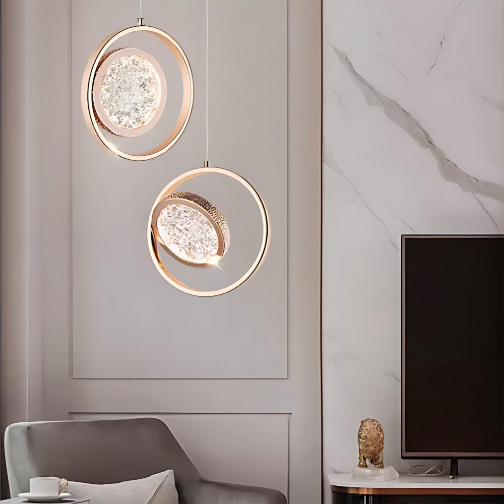 HÄNGLAMPA LED LHJ106-1CP LJUST ROSAGULD