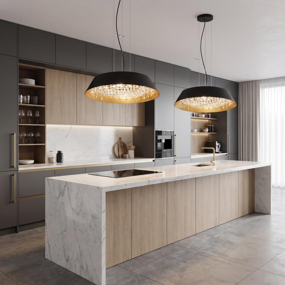 Lampa Wisząca z Kryształami APP1028-CP