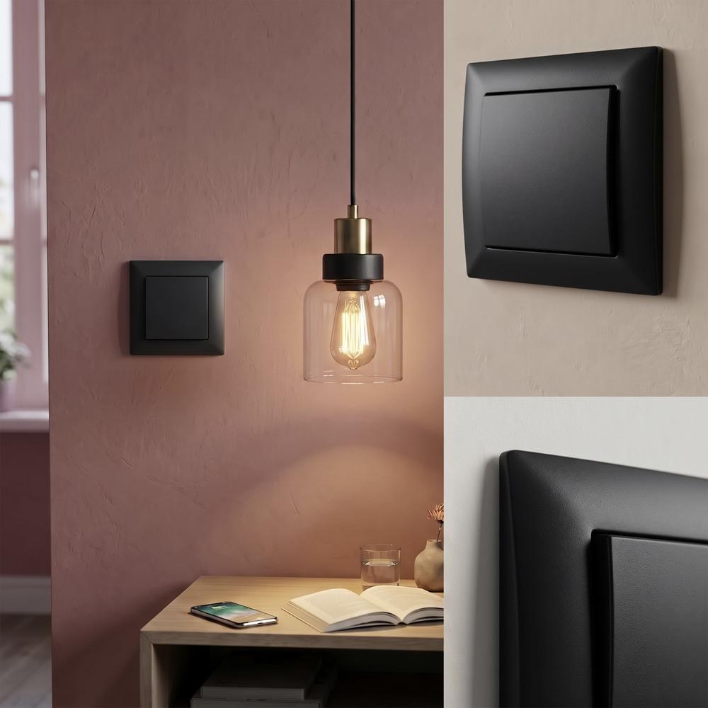 Single Switch OSTE JNH006-W BLACK