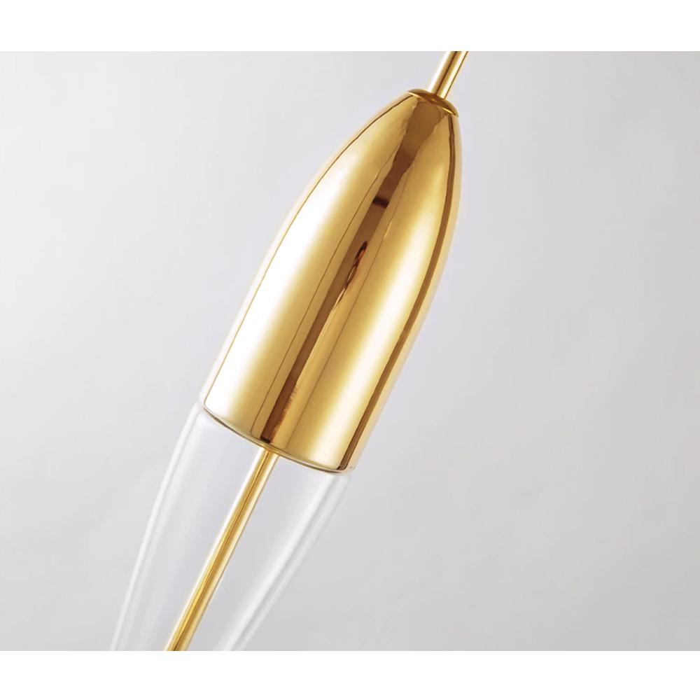 Glaspendellampa i Metall APP549-1CP Guld