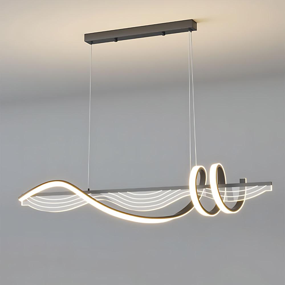 Hängande LED-lampa LHJ041-CP 100 cm SVART