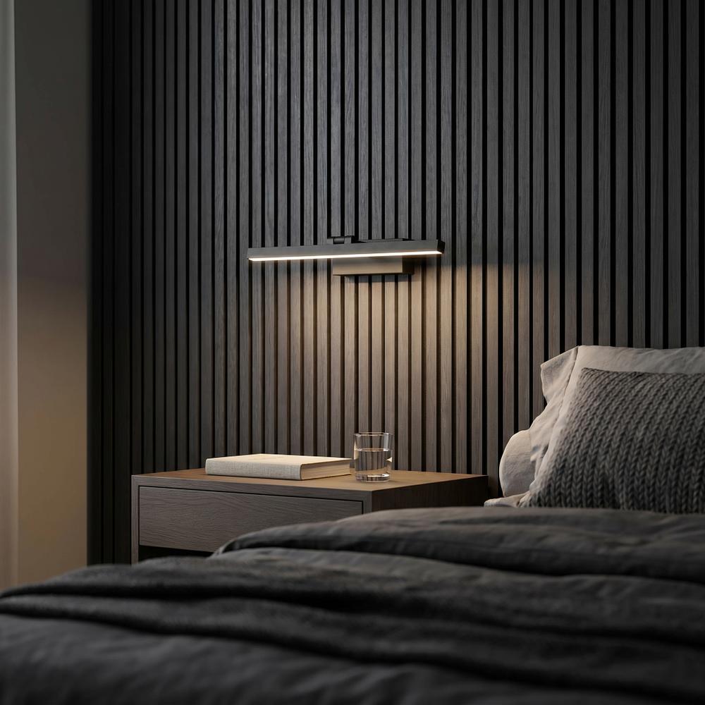 Badrum vägg LED-lampa APP1866-1W 40 cm Black