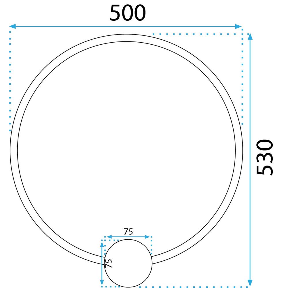 VÄGGLAMPA LED-VÄGGLAMPA APP1391-CW GAMMAL GULD 50 cm