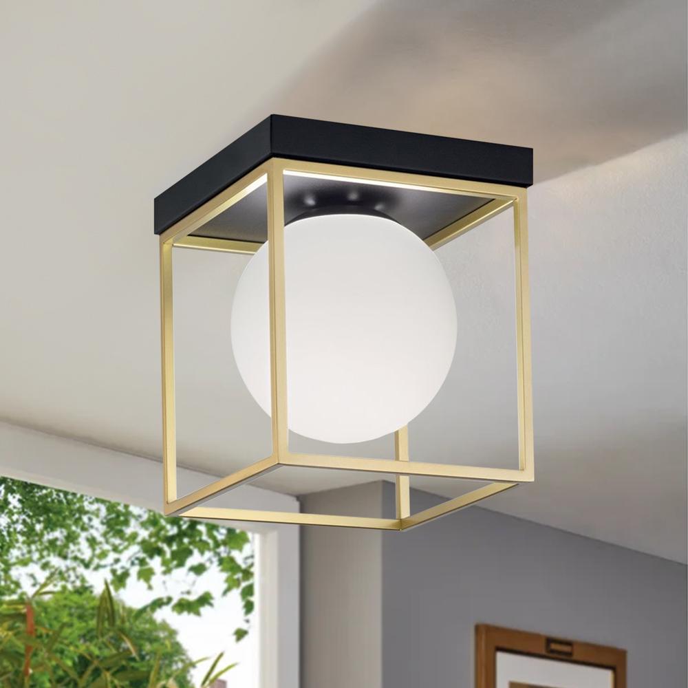 Taklampa plafond APP1166-1C Guld Vit