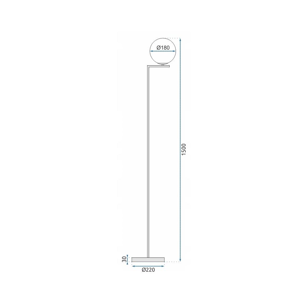 Golvlampa GLAMOUR APP921-1F