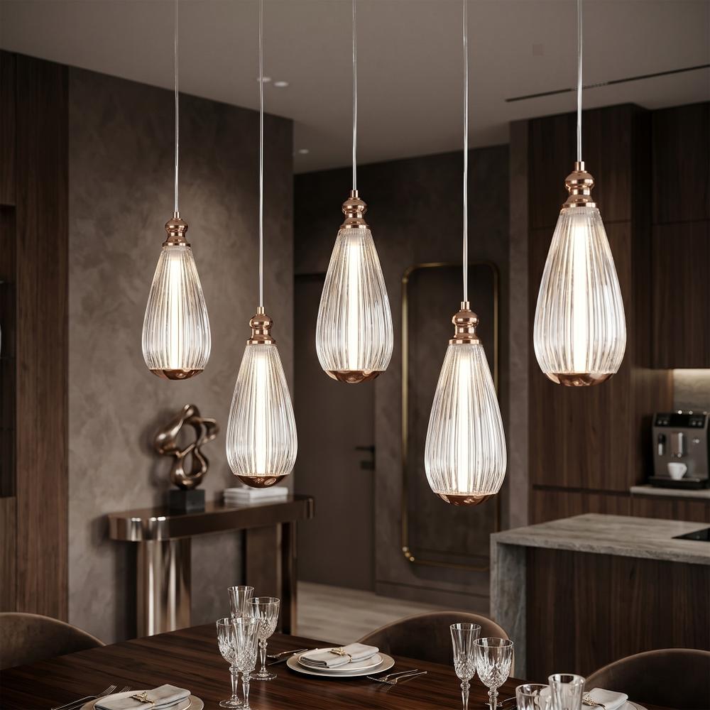 Taklampa hängande LHJ120-CP ljus roséguld