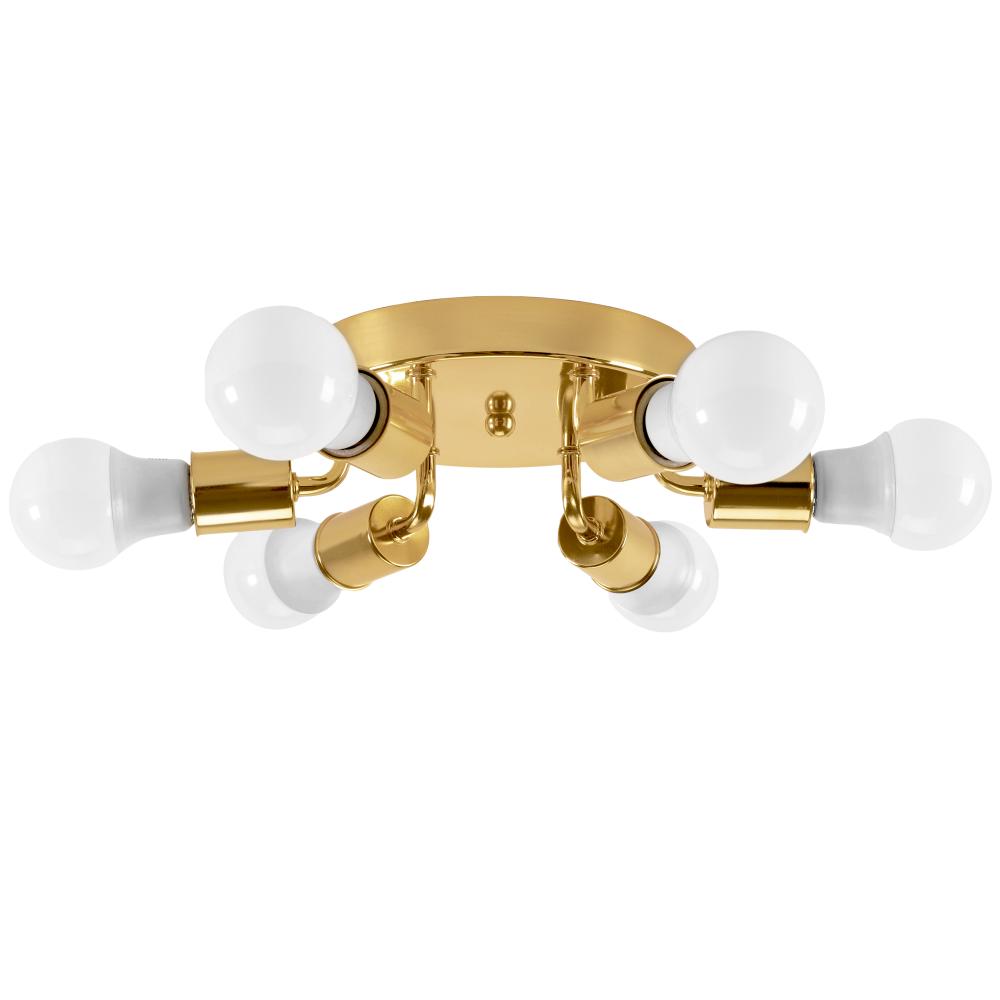 Taklampa Plafond 6-armad Metall APP712-6C Guld