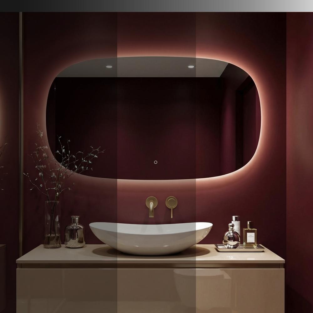 LED-VÄGGSPEGEL 100x60cm TOP-4