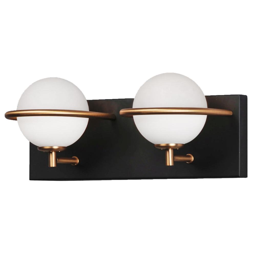 VÄGGLAMPA VÄGGLJUS APP1221-2W Svart