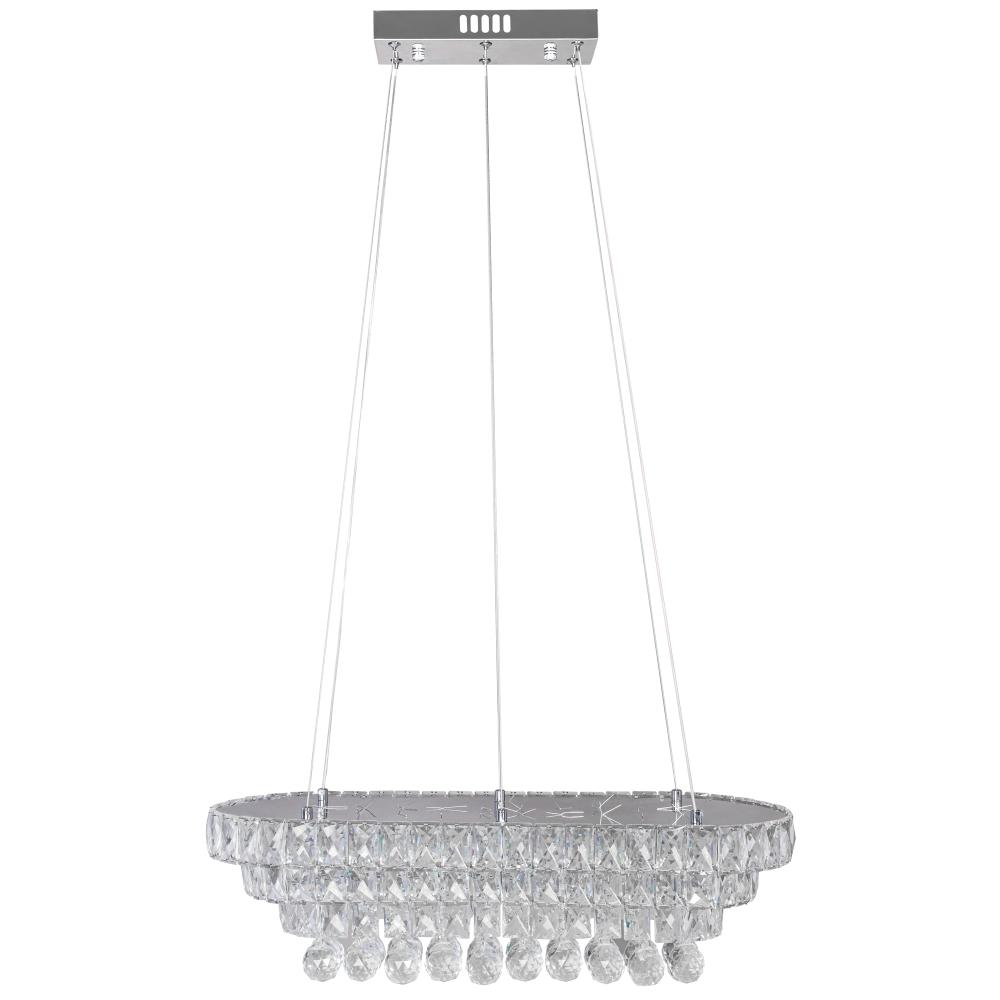 Kristall LED Pendellampa för Tak 102W fjärrkontroll APP417-CP